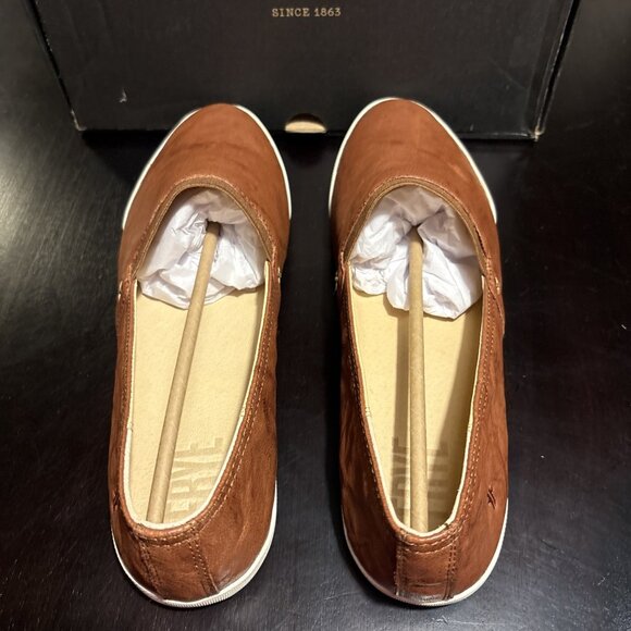 Frye Melanie Slip On Womens Casual Flat Size 11 In Brown Leather. New. - Picture 8 of 11